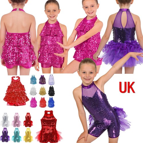 Girls sequins ballet dance - uk,