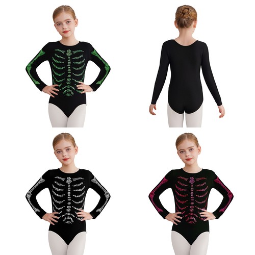 Girls long sleeve dancewear - uk,
