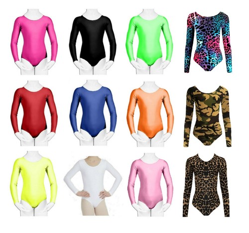 Girls long sleeve - girls, leotard