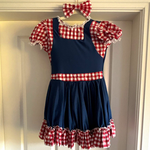 Girls blue dance costume - girls,