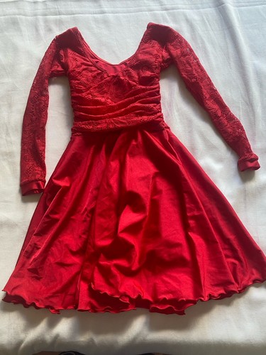 Girls red dance leotard - dance/, dress