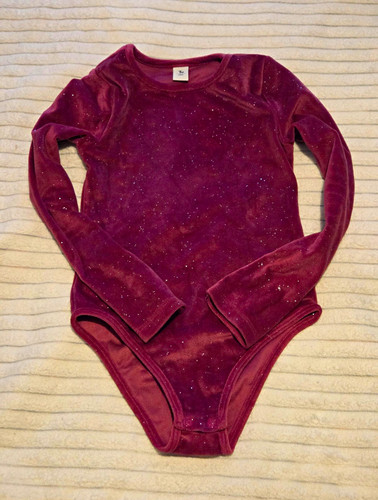 Girls purple velour long - girls,