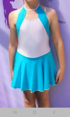 Girls blue white halterneck - white,