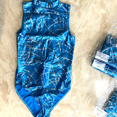 Dance designs blue metallic - blue,