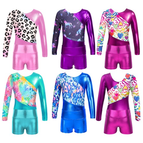 Girls long sleeve gymnastic - long,