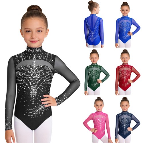 Girls gymnastics leotard - leotard, mesh