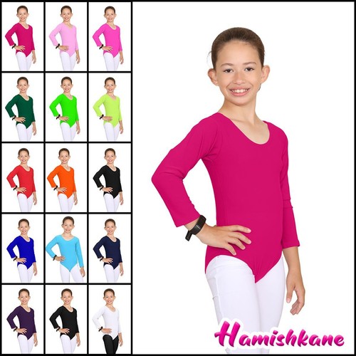 Girls long sleeve leotard - sleeve,